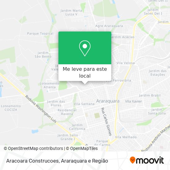 Aracoara Construcoes mapa