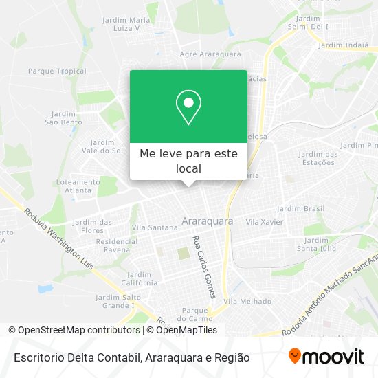 Escritorio Delta Contabil mapa