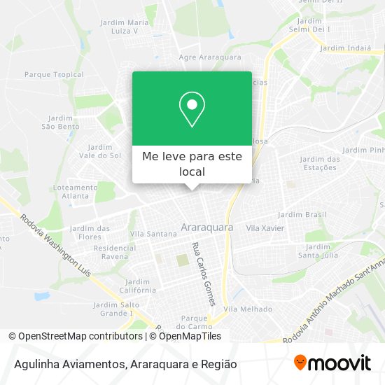 Agulinha Aviamentos mapa