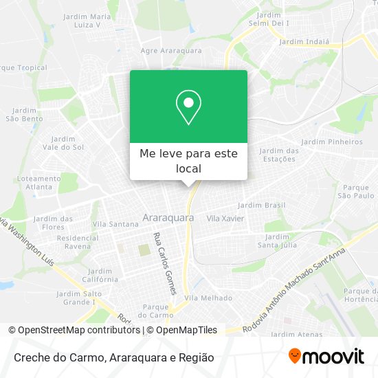Creche do Carmo mapa