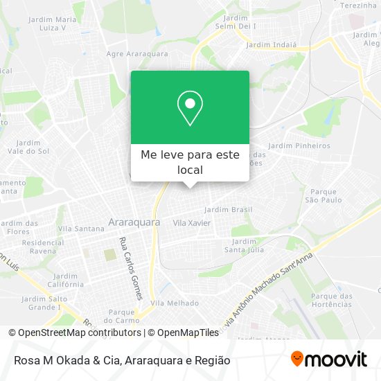 Rosa M Okada & Cia mapa