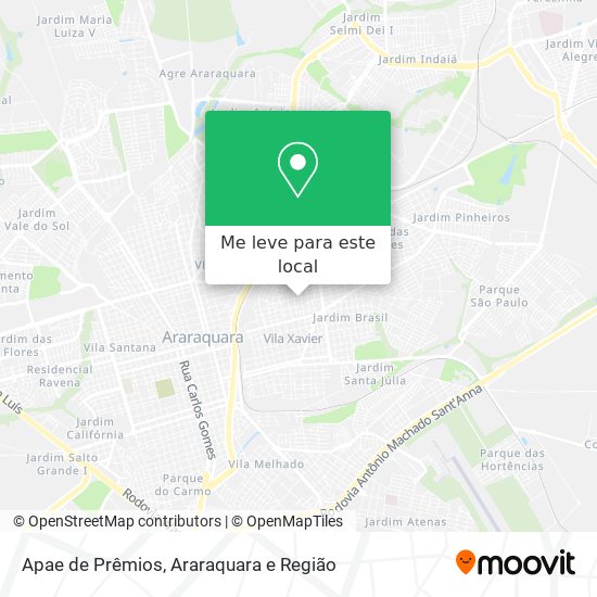 Apae de Prêmios mapa