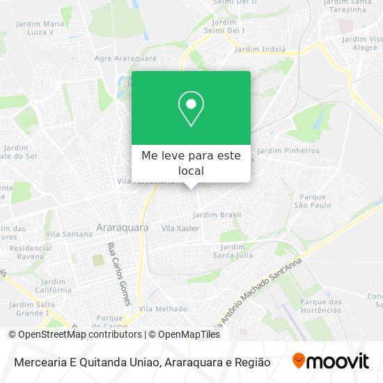 Mercearia E Quitanda Uniao mapa