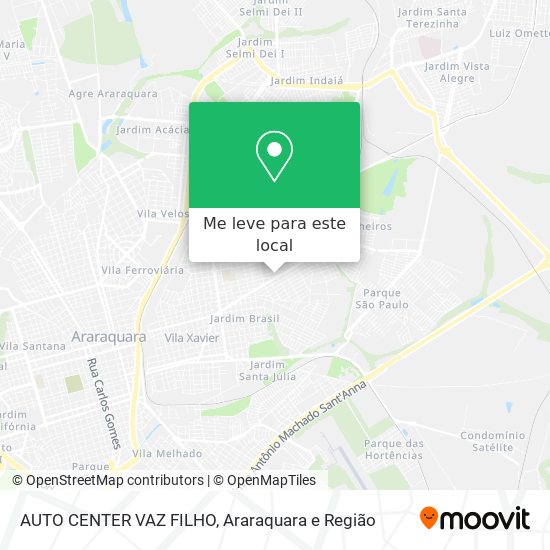 AUTO CENTER VAZ FILHO mapa