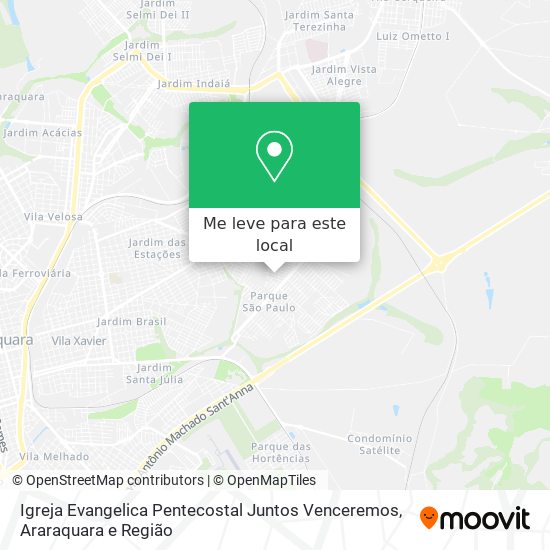 Igreja Evangelica Pentecostal Juntos Venceremos mapa