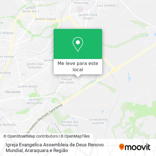 Igreja Evangelica Assembleia de Deus Renovo Mundial mapa