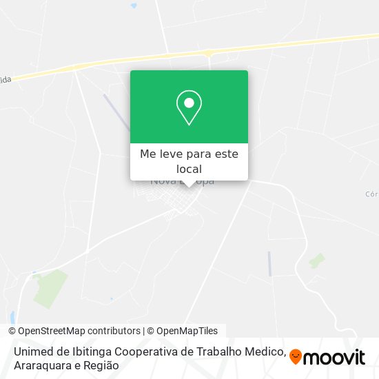 Unimed de Ibitinga Cooperativa de Trabalho Medico mapa