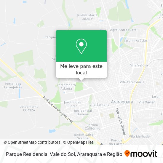 Parque Residencial Vale do Sol mapa