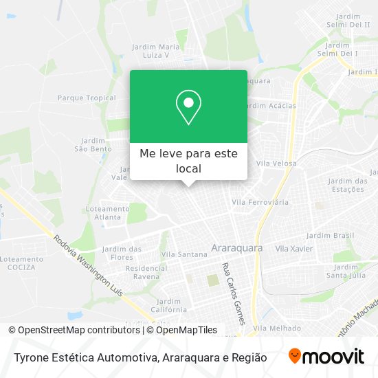 Tyrone Estética Automotiva mapa