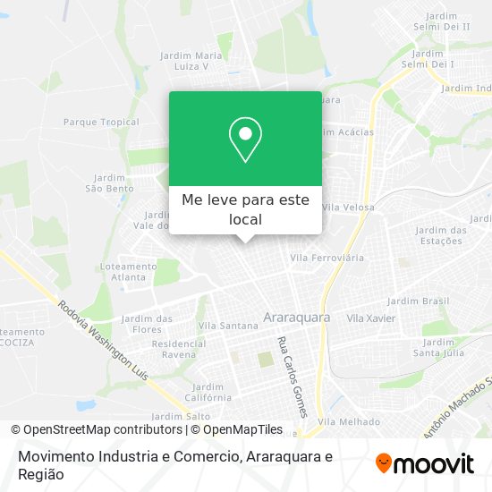 Movimento Industria e Comercio mapa
