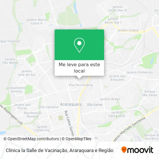 Clínica la Salle de Vacinação mapa