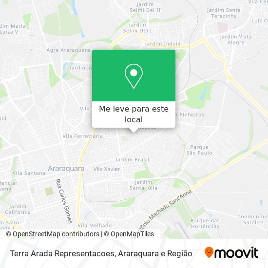 Terra Arada Representacoes mapa