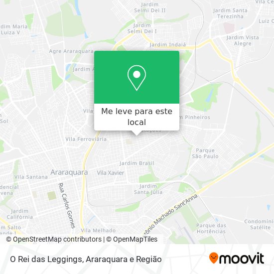 O Rei das Leggings mapa