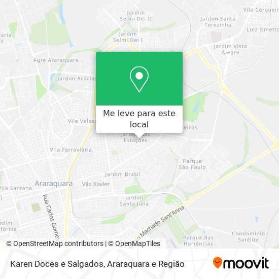 Karen Doces e Salgados mapa
