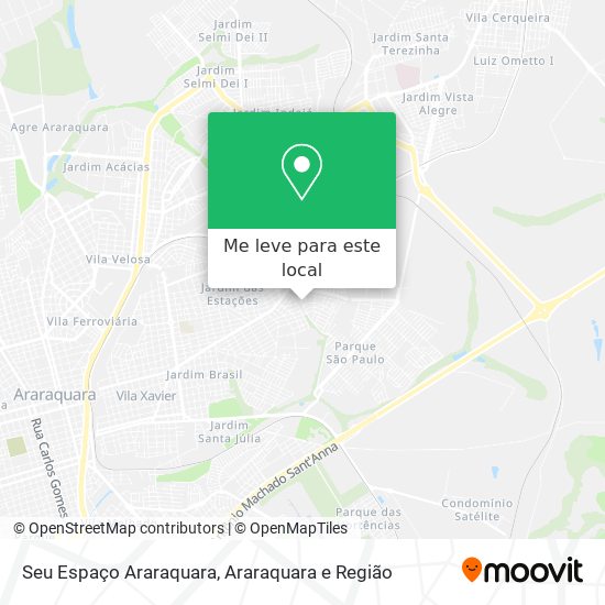 Seu Espaço Araraquara mapa