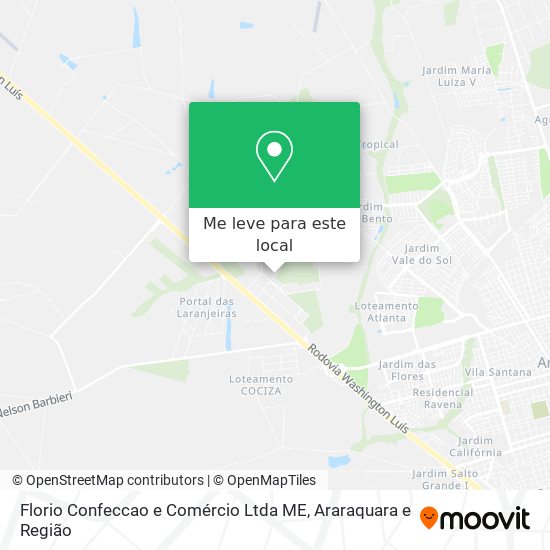 Florio Confeccao e Comércio Ltda ME mapa