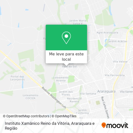 Instituto Xamânico Reino da Vitória mapa