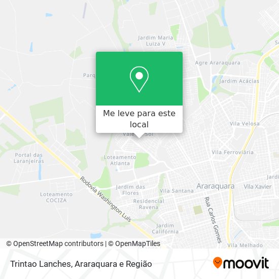 Trintao Lanches mapa