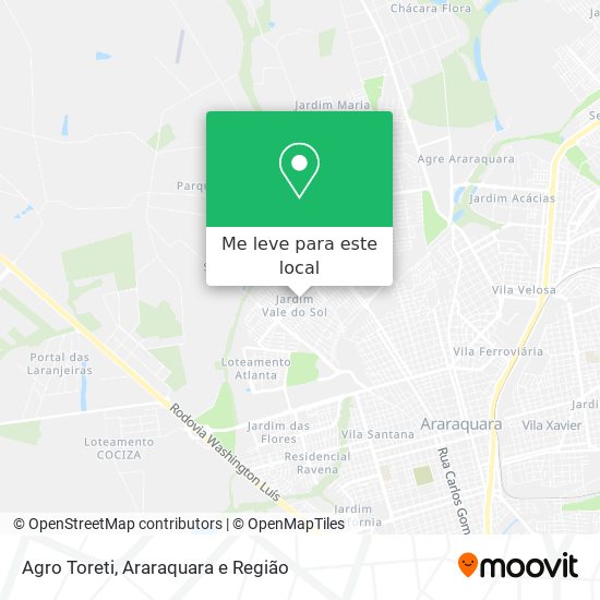 Agro Toreti mapa