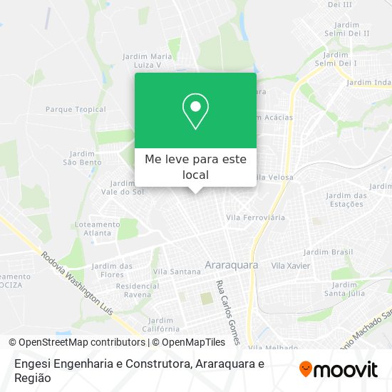 Engesi Engenharia e Construtora mapa