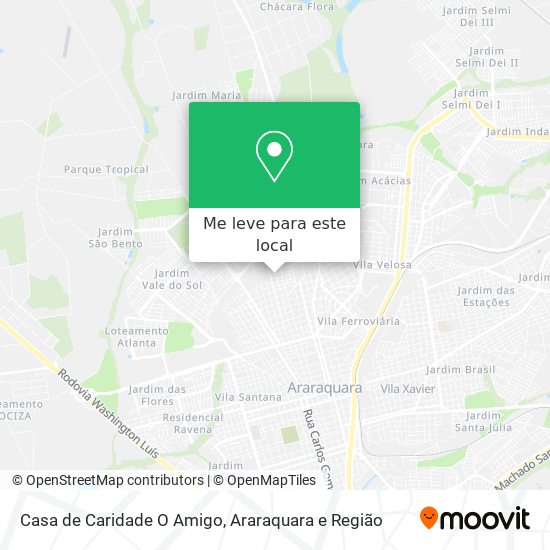 Casa de Caridade O Amigo mapa