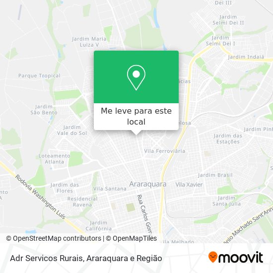 Adr Servicos Rurais mapa
