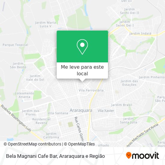 Bela Magnani Cafe Bar mapa