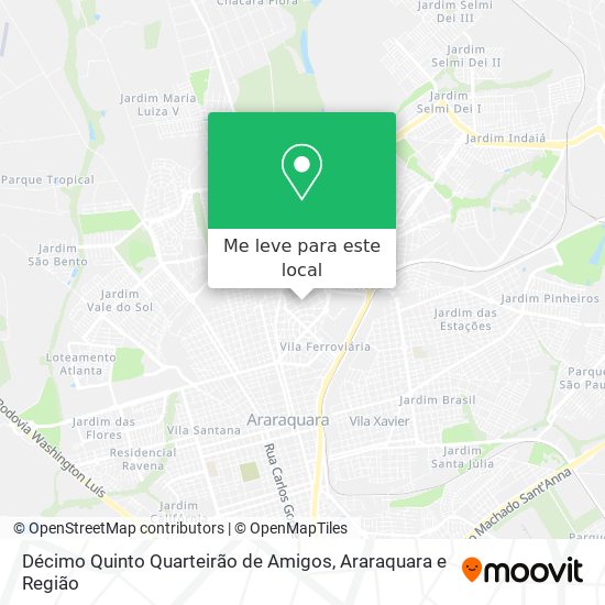 Décimo Quinto Quarteirão de Amigos mapa