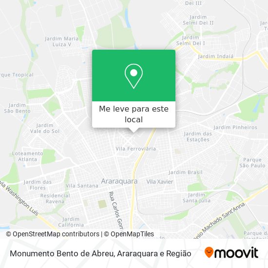 Monumento Bento de Abreu mapa