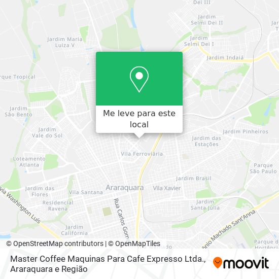 Master Coffee Maquinas Para Cafe Expresso Ltda. mapa