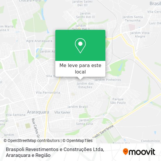 Braspoli Revestimentos e Construções Ltda mapa