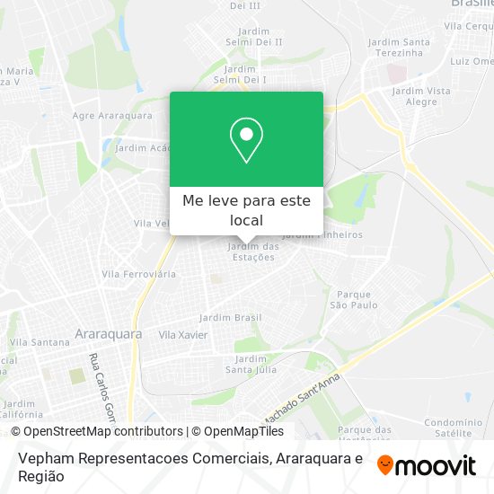 Vepham Representacoes Comerciais mapa