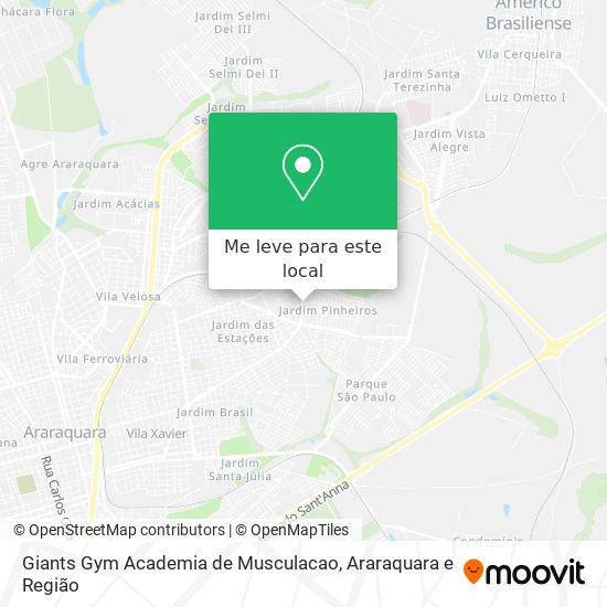 Giants Gym Academia de Musculacao mapa