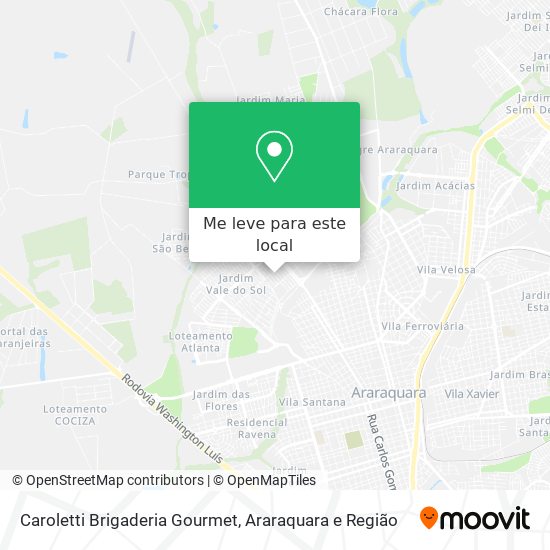 Caroletti Brigaderia Gourmet mapa