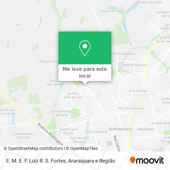 E. M. E. F. Luiz R. S. Fortes mapa