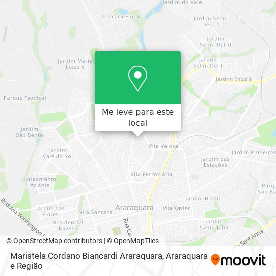 Maristela Cordano Biancardi Araraquara mapa