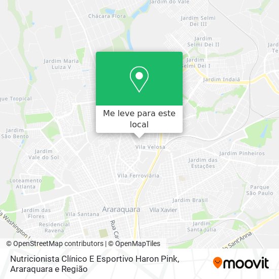 Nutricionista Clínico E Esportivo Haron Pink mapa