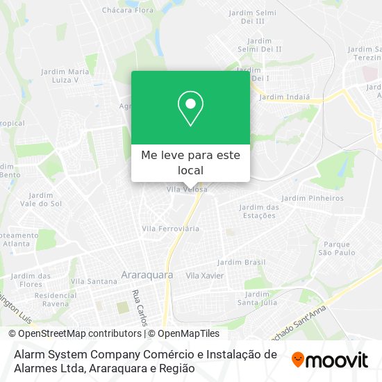 Alarm System Company Comércio e Instalação de Alarmes Ltda mapa