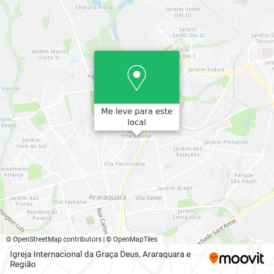 Igreja Internacional da Graça Deus mapa