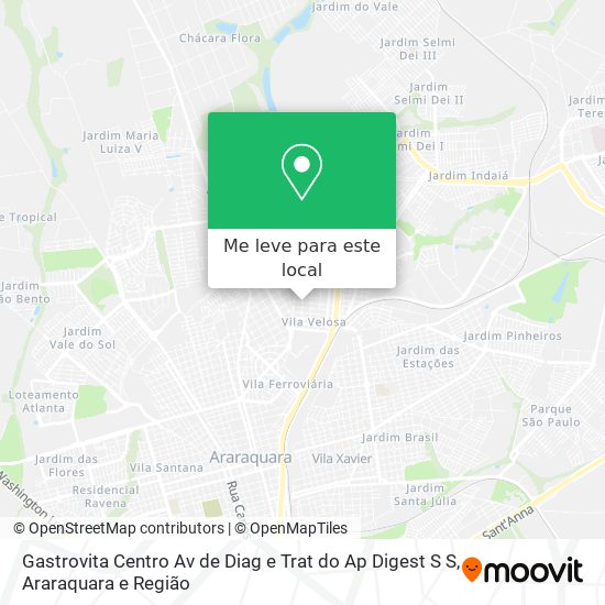 Gastrovita Centro Av de Diag e Trat do Ap Digest S S mapa