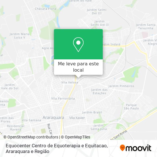 Equocenter Centro de Equoterapia e Equitacao mapa