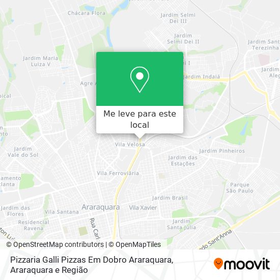 Pizzaria Galli Pizzas Em Dobro Araraquara mapa