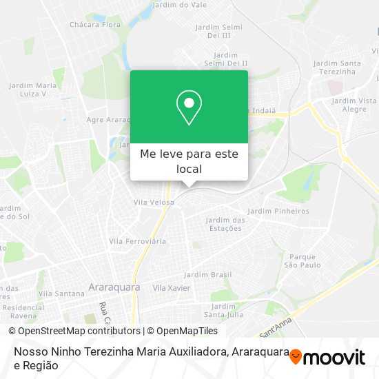 Nosso Ninho Terezinha Maria Auxiliadora mapa