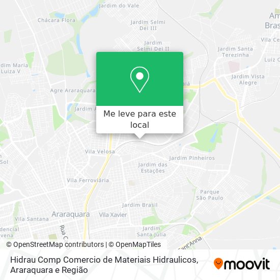 Hidrau Comp Comercio de Materiais Hidraulicos mapa