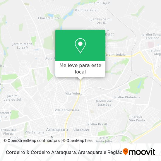 Cordeiro & Cordeiro Araraquara mapa