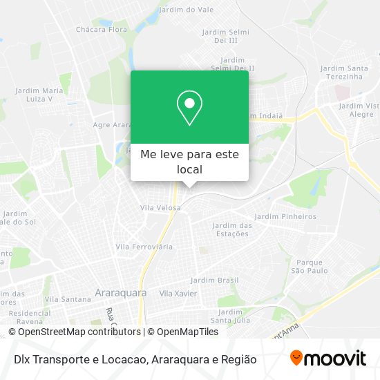 Dlx Transporte e Locacao mapa