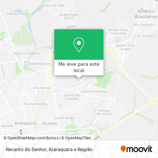 Recanto do Senhor mapa