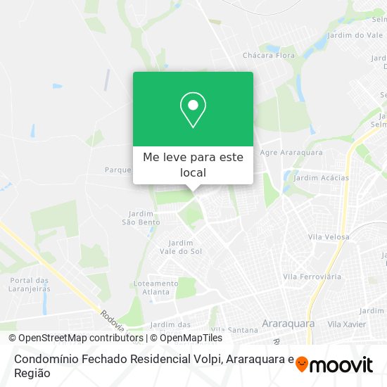 Condomínio Fechado Residencial Volpi mapa