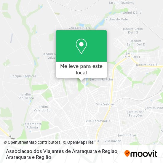 Associacao dos Viajantes de Araraquara e Regiao mapa