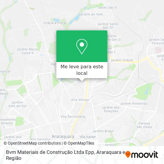 Bvm Materiais de Construção Ltda Epp mapa
